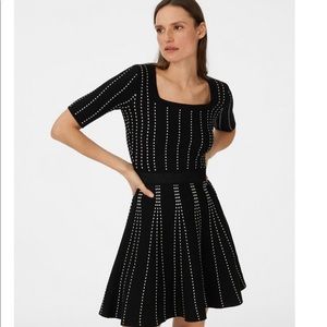 Club Monaco Teddiko Square Neck Black Sweater Dress size L